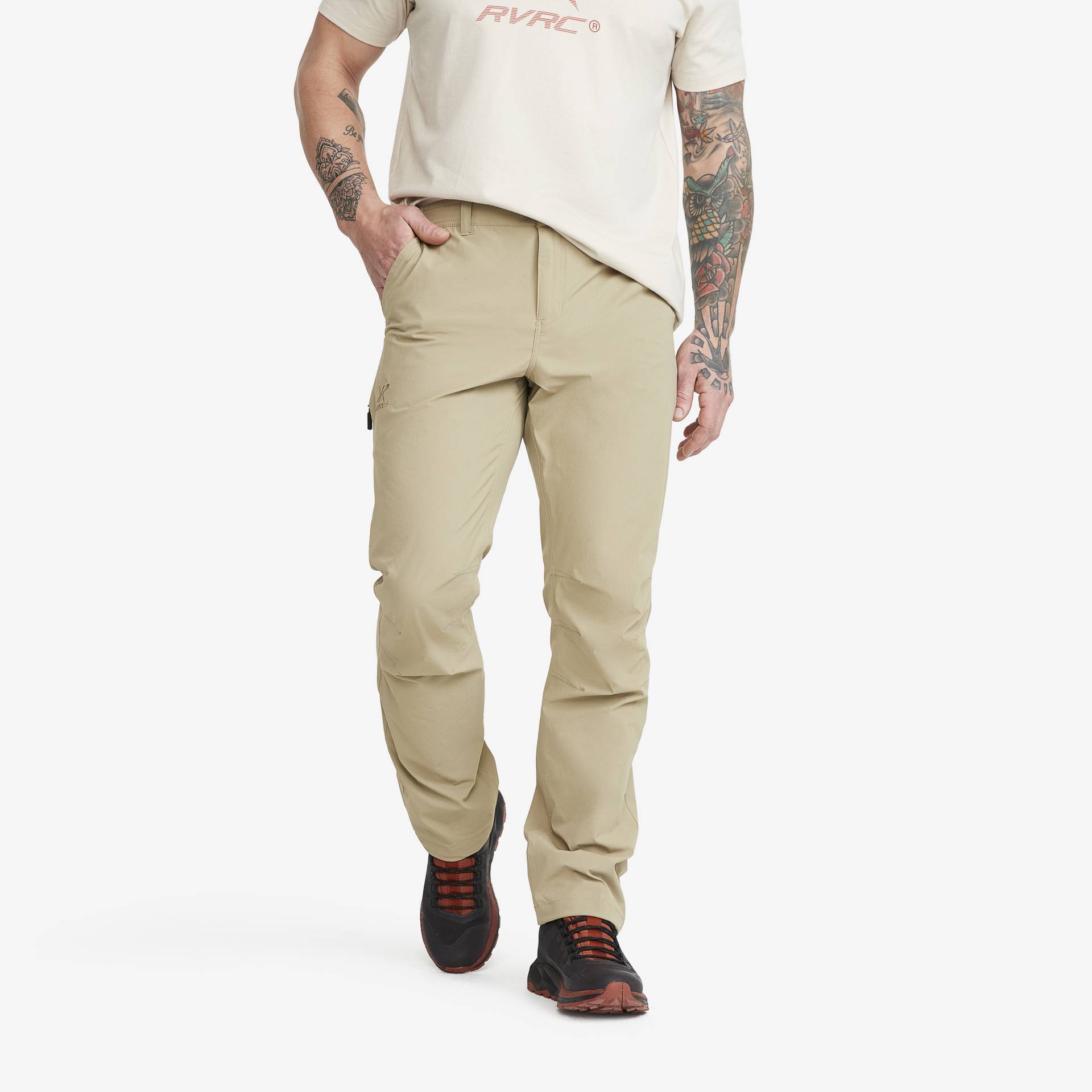 Momentum Stretch Pants Herren Khaki, Größe:L - Outdoorhose, Wanderhose & Trekkinghose von RevolutionRace