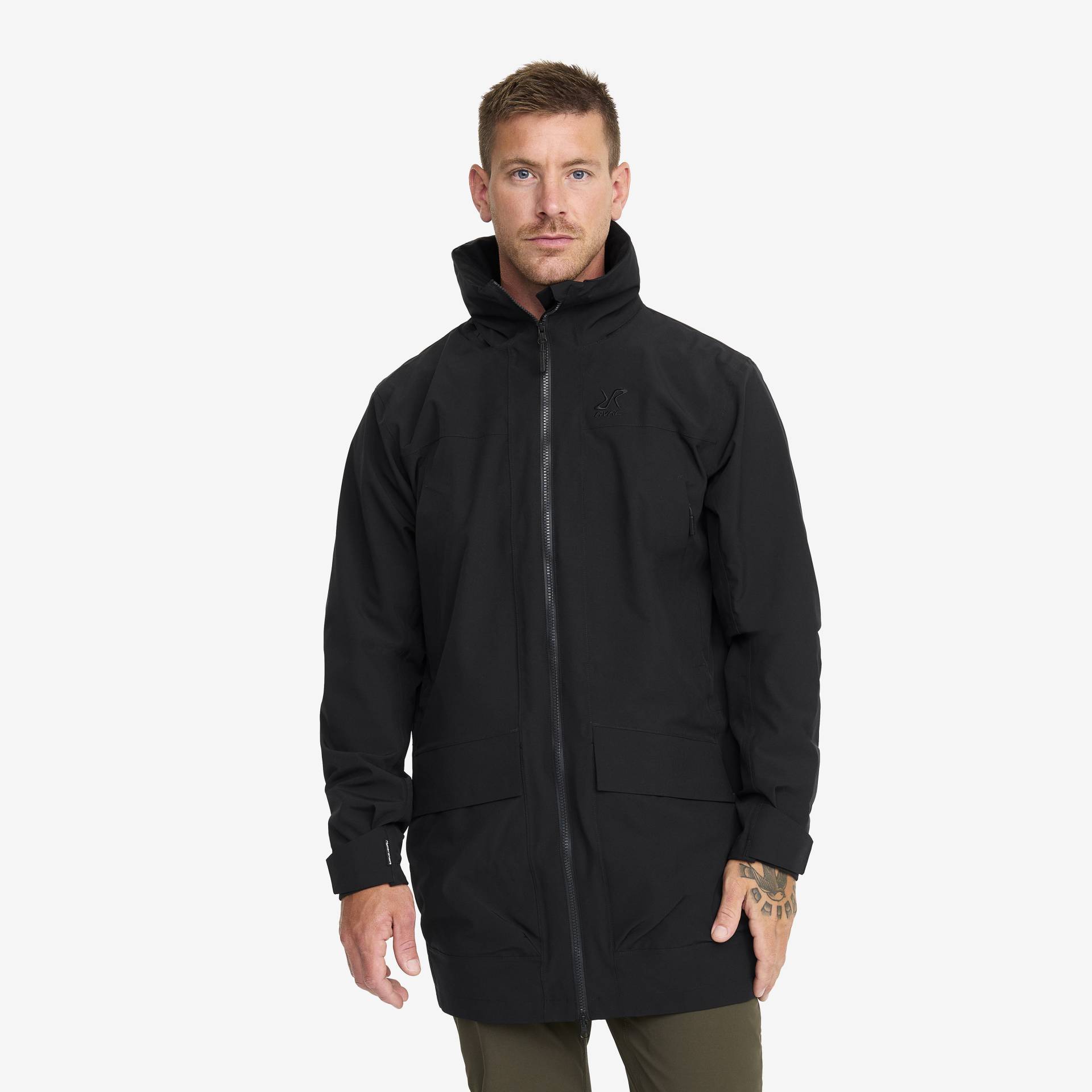 Nevis 2l Parka Herren Black, Größe:XL - Outdoorjacke, Regenjacke & Softshelljacke von RevolutionRace