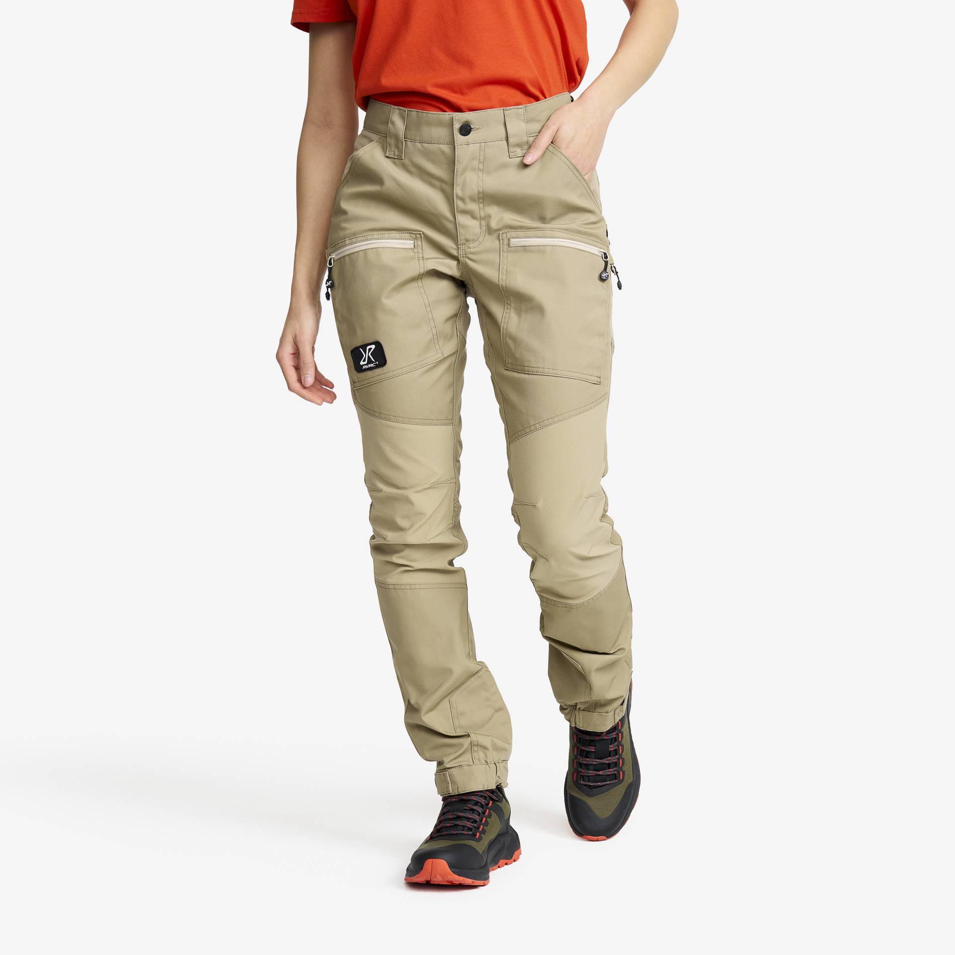 Nordwand Pro Pants Damen Khaki, Größe:S - Outdoorhose, Wanderhose & Trekkinghose von RevolutionRace