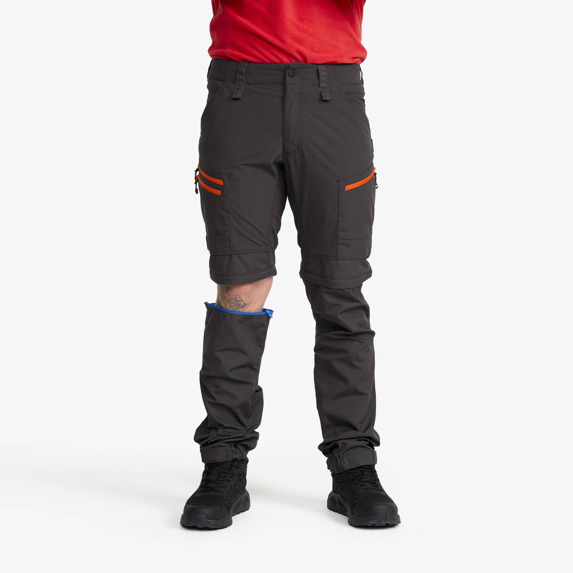RVRC GP Pro Zip-off Pants Herren Grey/Orange, Größe:L - Hosen > Zip-off-hosen von RevolutionRace