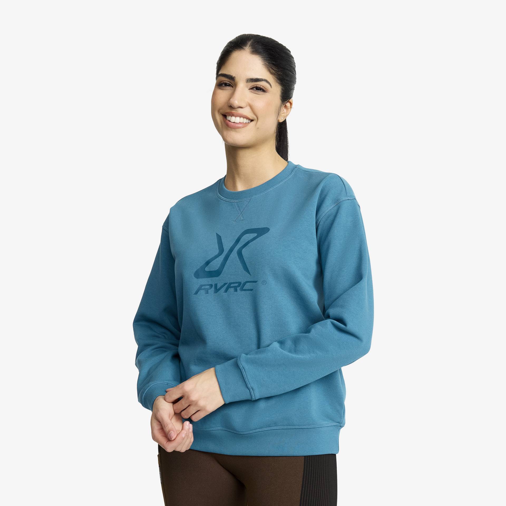 RVRC Sweatshirt Damen Saxony Blue, Größe:XS - Damen > Oberteile > Hemdblusen & Langarmshirts von RevolutionRace
