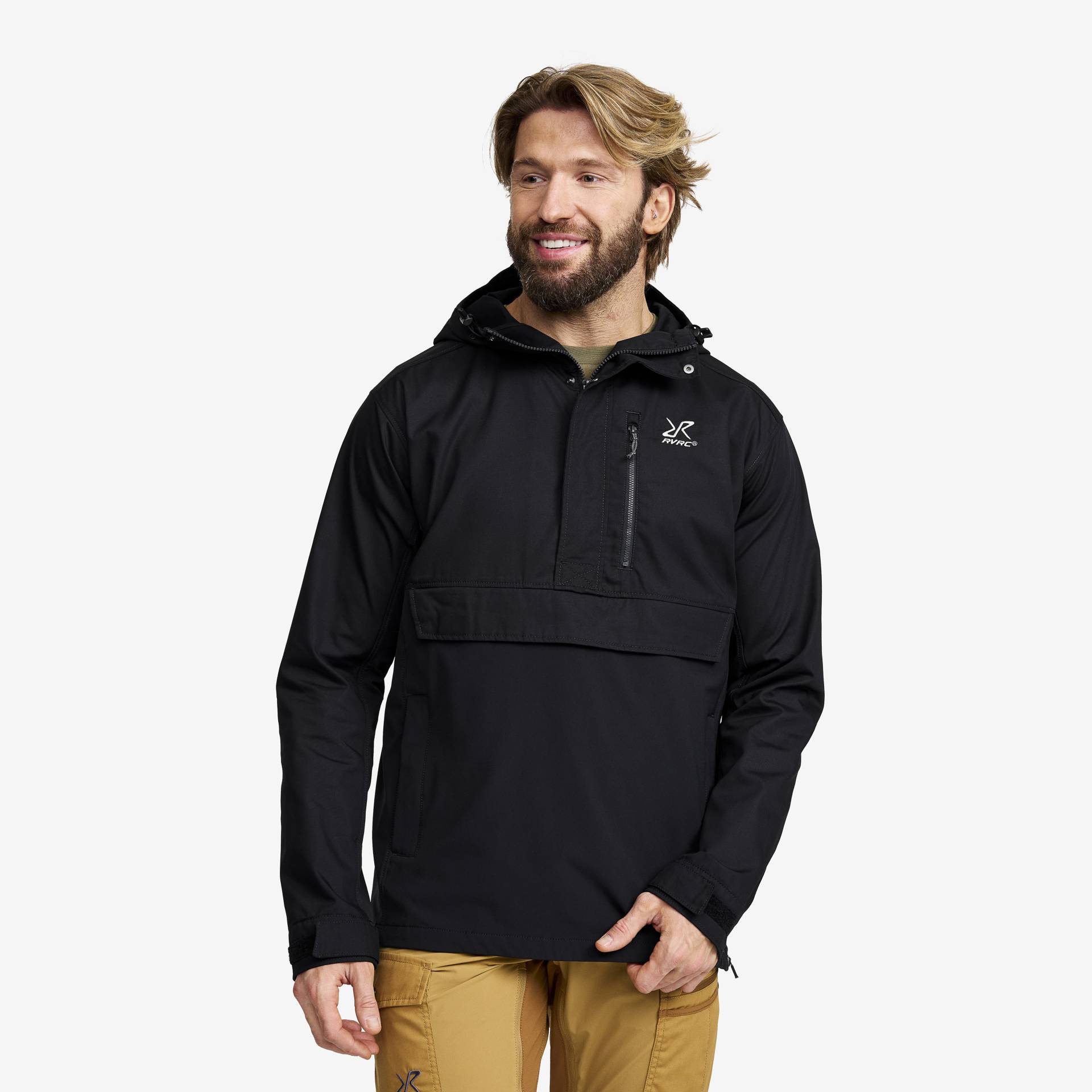 Rambler Lightweight Anorak Herren Black, Größe:M - Outdoorjacke, Regenjacke & Softshelljacke von RevolutionRace