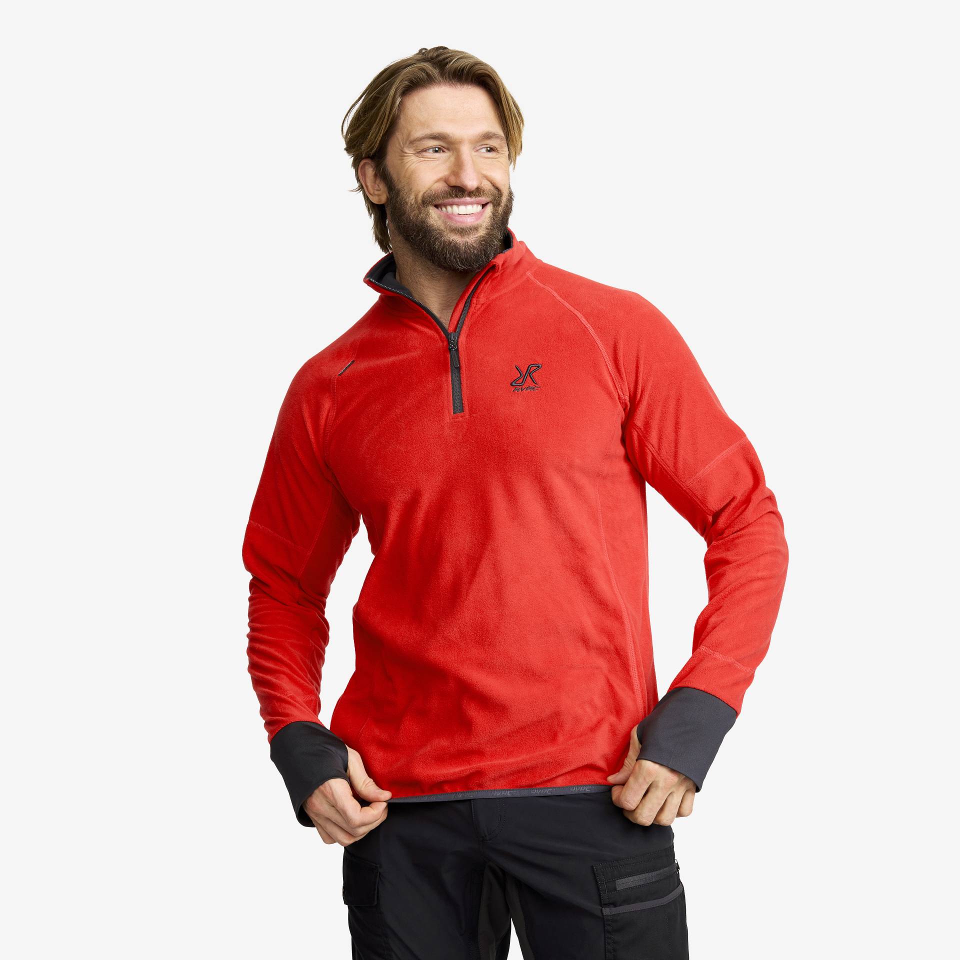 Trekker Fleece Herren Mars Red, Größe:M - Herren > Oberteile > Fleece von RevolutionRace