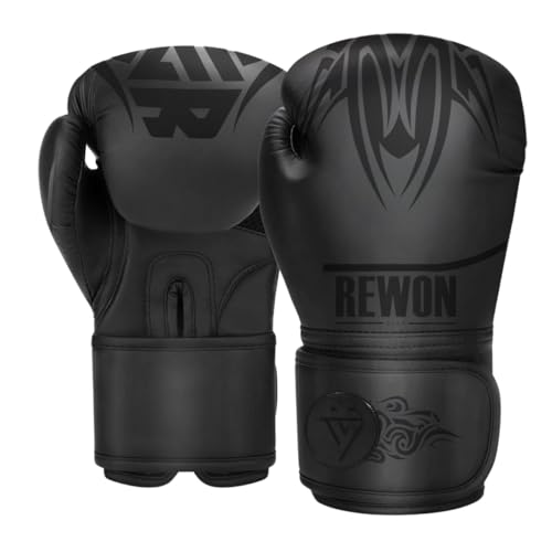 REWON Boxhandschuhe - Muay Thai Handschuhe 8oz-16oz für Männer und Frauen Kickboxen Sparring Kampfsport Fitness MMA Boxsack Sandsack von REWON GEAR