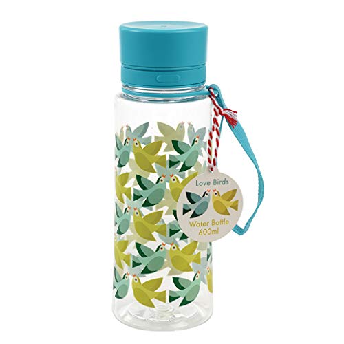 Rex London Trinkflasche aus Kunststoff, Motiv Love Birds, BPA-frei, 600 ml von Rex London