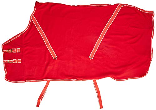 Rhinegold 0 Comfey Fleece Rug Teppich, rot, 160 cm von Rhinegold