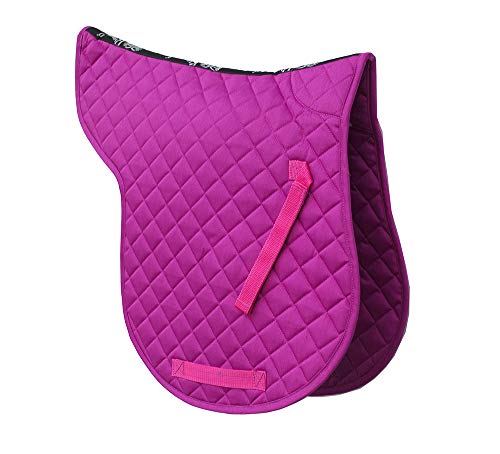 Rhinegold 0 Cotton Quilted Numnah-Pony-Raspberry, Himbeere von Rhinegold