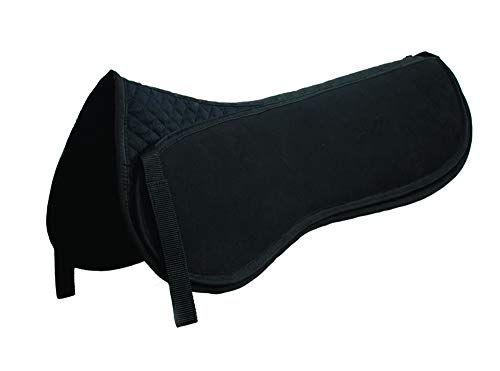 Rhinegold 0 Elite Interchangeable Saddle Pad-Full-Black Riser Schabracke, Schwarz, Volle Größe von Rhinegold