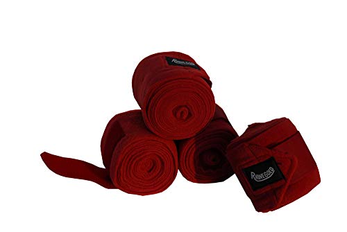 Rhinegold 0 Fleece Stable/Travel Bandage-Red, rot, Einheitsgröße von Rhinegold