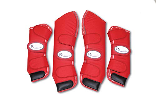 Rhinegold 0 Length Ripstop Travel Boots-Full-Red Reisestiefel, rot, Volle Größe von Rhinegold