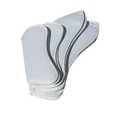 Rhinegold 0 Shaped Leg Pads Beinpolster, weiß, Pony von Rhinegold