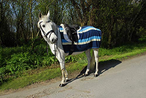 Rhinegold 628-P-Türq 3/4 Rutschteppich Fleece Türkis Cob, Pony von Rhinegold
