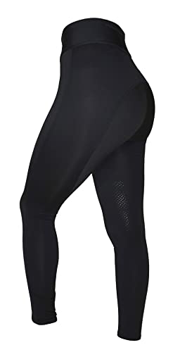 Rhinegold Damen 746-14-schwarz Kniestrumpfhose aus Silikon, Schwarz, 40 von Rhinegold