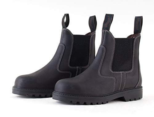 Rhinegold Tec Steel Toe Cap Safety Boots-12 (46)-Black Sicherheitsstiefel, Gr, Schwarz, braun, Size 12 (EU46) von Rhinegold