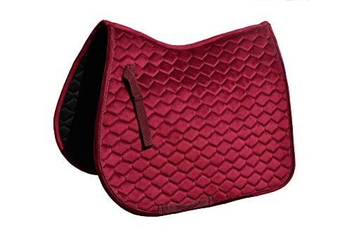 Rhinegold Velvet Hexagon GP Schabracke Cob-Bordeaux von Rhinegold