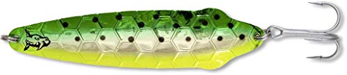 Rhino Premium Freddi Heavy L Meeres Spoons Blinker Hochsee Angeln Angelköder Norwegen, Gold Green Dolphin, 42 g von Rhino