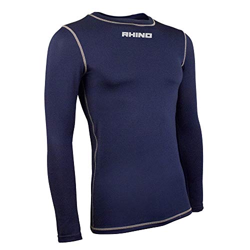 Rhino Unisex, Jugendliche Tagless Baselayer, Navy, 11/12 Jahre von Rhino