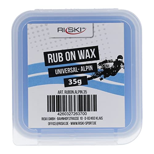 RiSki Rub On Ski Wax - Aufreibwax für Alpinski - universal 35g von RiSki