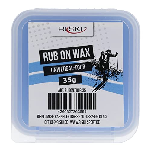 RiSki Rub On Ski Wax - Aufreibwax für Tourenski und Skifelle - universal 35g von RiSki