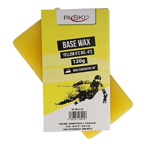 RiSki Skiwachs Base Wax Alpin gelb 120g von RiSki