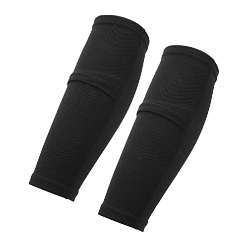 1 Paar Schienbeinschoner-Socken, Schützende Beinmanschette mit Kompression für Fußballtraining für Männer und Frauen, Atmungsaktives Material (S für Größe 6 7 8 9 10) von RiToEasysports