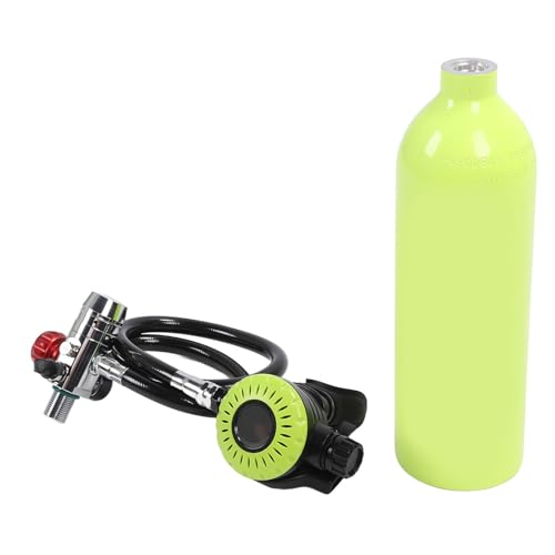 1L Mini-Tauchflasche, Tauchausrüstung, Tragbares Sauerstoffflaschen-Set mit Filtergerät für Unterwassererkundung S400 (Green) von RiToEasysports