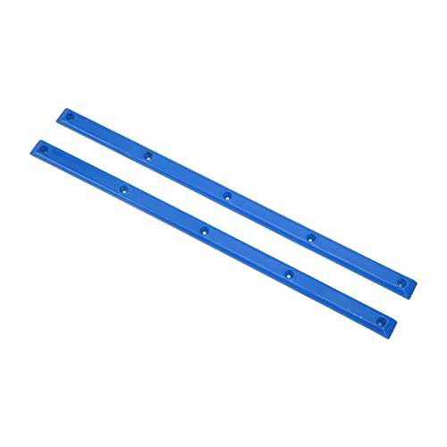 2Pcs Skateboard Rails Kantenschutz Verschleißfeste Flexible Rippen Bones Board Rails mit Befestigungsschrauben(Blau) von RiToEasysports