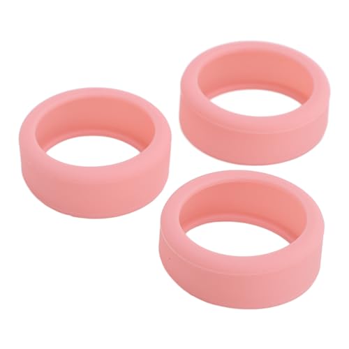 3 Stück Silikon-Ringabdeckungen, Elastischer Ringschutz für Smart Ring (PINK) von RiToEasysports