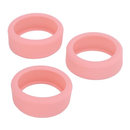 3 Stück Silikon-Ringabdeckungen, Elastischer Ringschutz für Smart Ring (PINK) von RiToEasysports