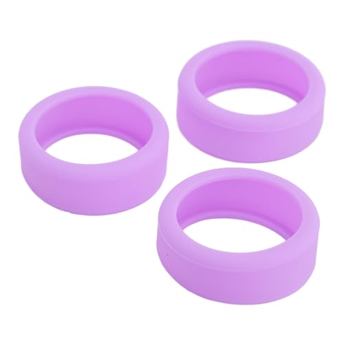 3 Stück Silikon-Ringabdeckungen, Elastischer Ringschutz für Smart Ring (Purple) von RiToEasysports