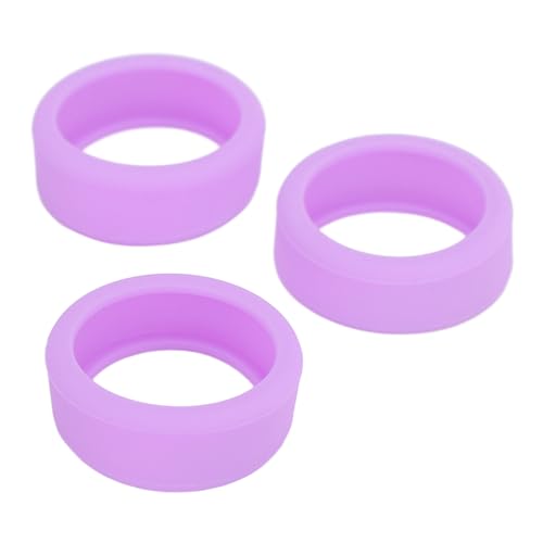 3 Stück Silikon-Ringabdeckungen, Elastischer Ringschutz für Smart Ring (Purple) von RiToEasysports