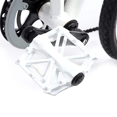 Fahrradpedale, Pedale aus Aluminiumlegierung, rutschfeste Fahrradplattformpedale für Mountainbike, Rennrad (White) von RiToEasysports