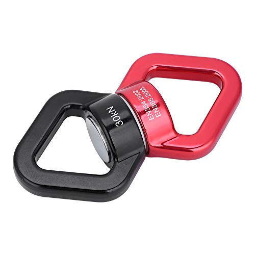 Kletterwirbel Yoga, 30KN Trobing Swing Klettern Yoga Sicherheitsdrehvorrichtung Rotator Multifunktionsanschluss (rot schwarz) von RiToEasysports