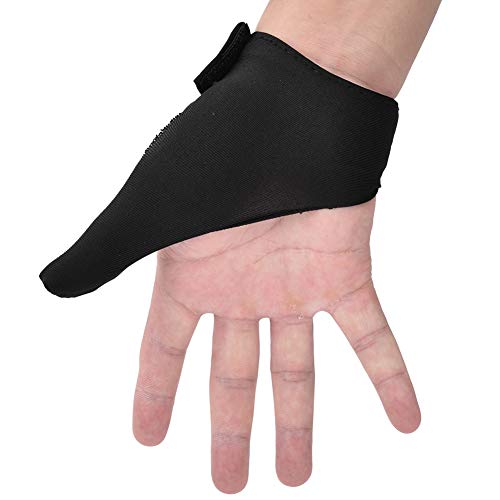 RiToEasysports Bowling Thumb Saver, Rechte Linke Hand Finger Griff Daumen Stabilisator Bowling Thumb Saver Protector Handschuh für Bowling Ball (Schwarz) von RiToEasysports