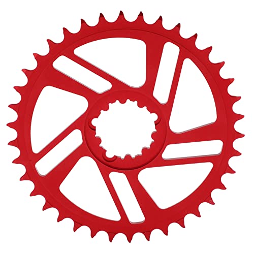RiToEasysports Fahrrad Kettenblatt 38T Kettenblatt Aluminiumlegierung 3mm Offset Direct Mount Narrow Wide Fahrrad Kettenblatt Ersatz für GXP Kurbel(rot) von RiToEasysports