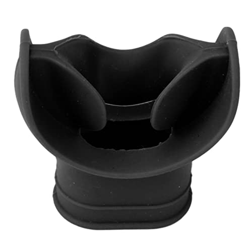 RiToEasysports Silikon-Mundstück für Tauchregler, Universeller Komfort-Bite-Schnorchelregler Zum Austausch (Black) von RiToEasysports