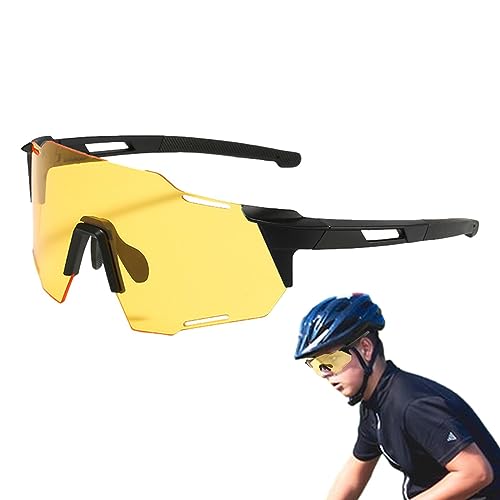 Rianpesn Rennradbrille | Fahrradbrille Softball-Fahrradbrille | Winddichte, staubdichte, polarisierte Sonnenbrille für Mountainbike- und MTB-Fahrten von Rianpesn