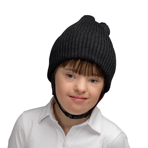Ribcap Lenny Kinder - Medizinischer Kopfschutz - Schutzhelm Epilepsie | Anthracite Schwarz | Midi/Mittel (50-52 cm) von Ribcap