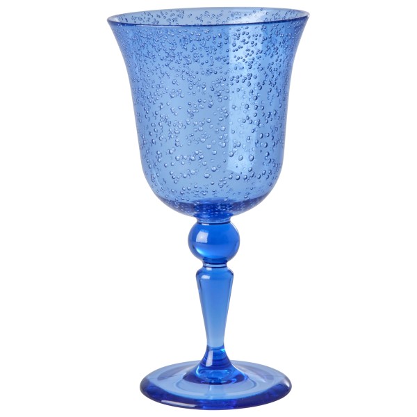 Rice - Acrylic Wine Glass in Bubble Design - Becher Gr 360 ml blau;grau;rosa von Rice