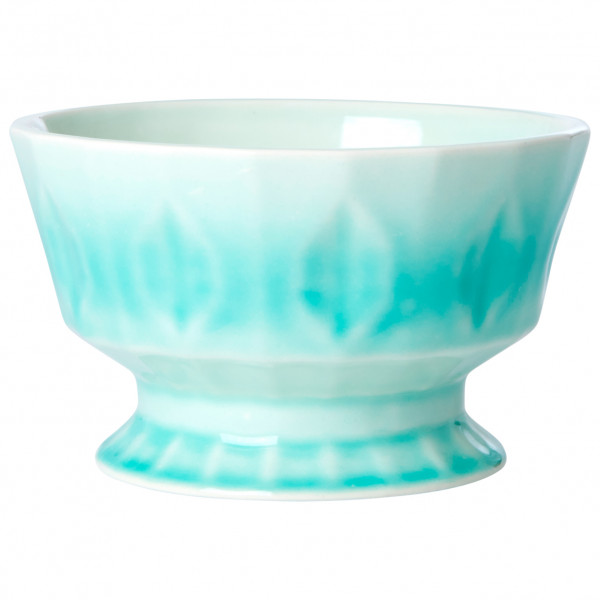 Rice - Ceramic Bowl - Schüssel Gr One Size blau;türkis;weiß/rosa von Rice
