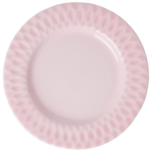 Rice - Ceramic Lunch Plate - Teller Gr One Size rosa von Rice