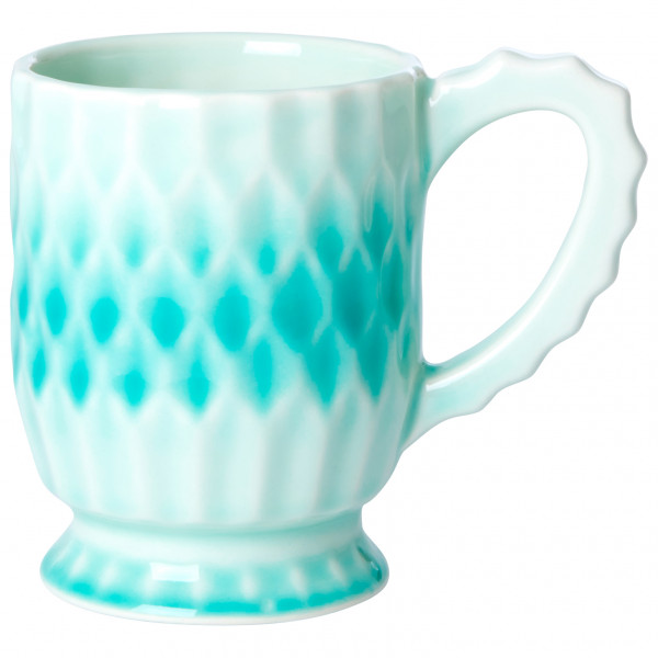 Rice - Ceramic Mug - Becher Gr One Size blau;rosa/weiß;türkis von Rice