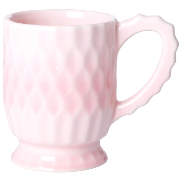 Rice - Ceramic Mug - Becher Gr One Size rosa/weiß von Rice