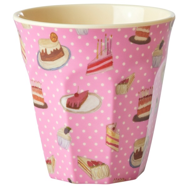 Rice - Melamine Cup - Becher Gr 250 ml rosa von Rice