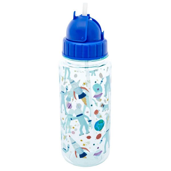 Rice - Plastic Kids Drinking Bottle - Trinkflasche Gr 500 ml blau von Rice