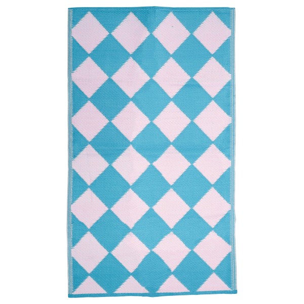 Rice - Recycled Plastic Runner - Zeltteppich Gr 90 x 150 cm blau von Rice