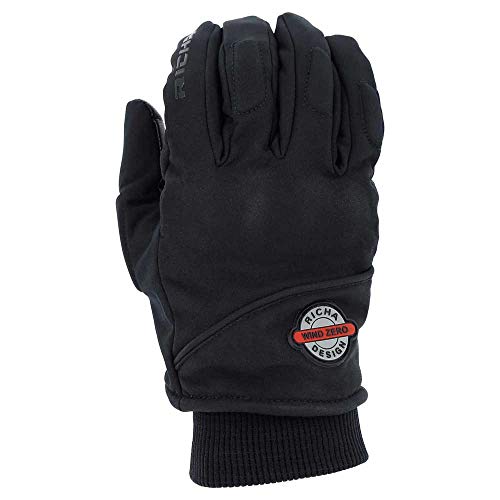 Richa Guantes Wind Zero, Herren Handschuhe, Schwarz, Small - 5WZ-100-S von Richa