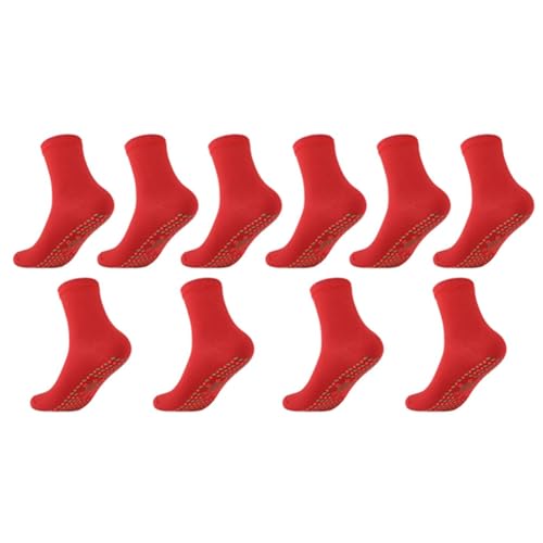 Richeyty Heizsocken Heizsocken Sind Bequeme, Elastische, Langlebige, Warme und KäLtebestäNdige Socken Aus Gewaschener Baumwolle im Rot von Richeyty