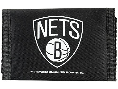 Rico Industries Brooklyn Nets Geldbörse aus Nylon, dreifach gefaltet, 7,6 x 12,7 cm von Rico Industries