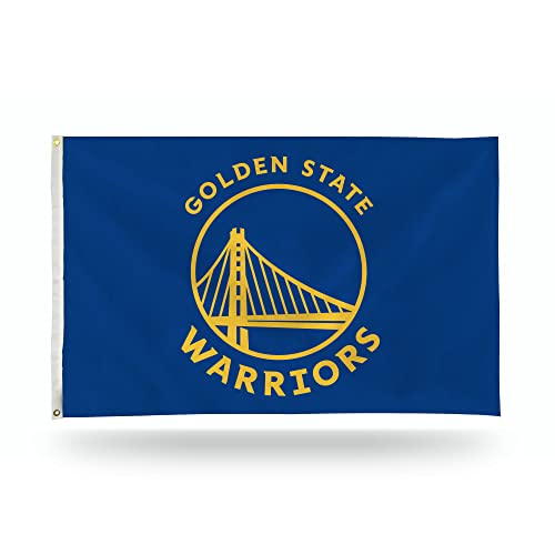 Rico Industries NBA Flagge, einseitig, mit Ösen, 90 x 150 cm, Golden State Warriors, Blau von Rico Industries